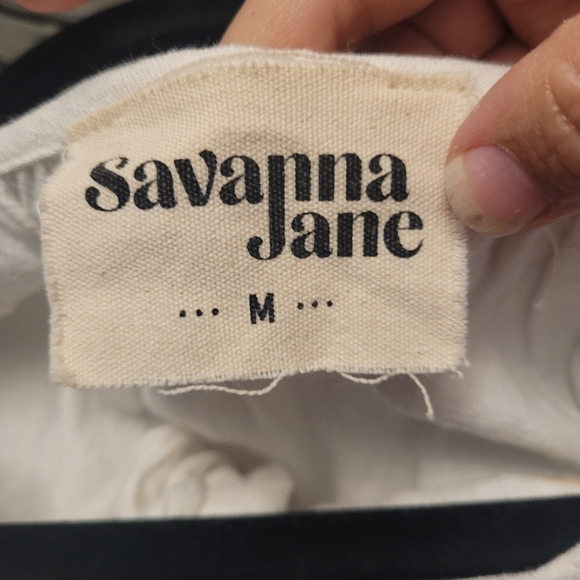 Savannah Jane Embroidered Top Size m - Picture 3 of 4